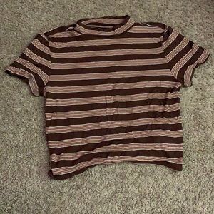 Cropped mock turtle neck